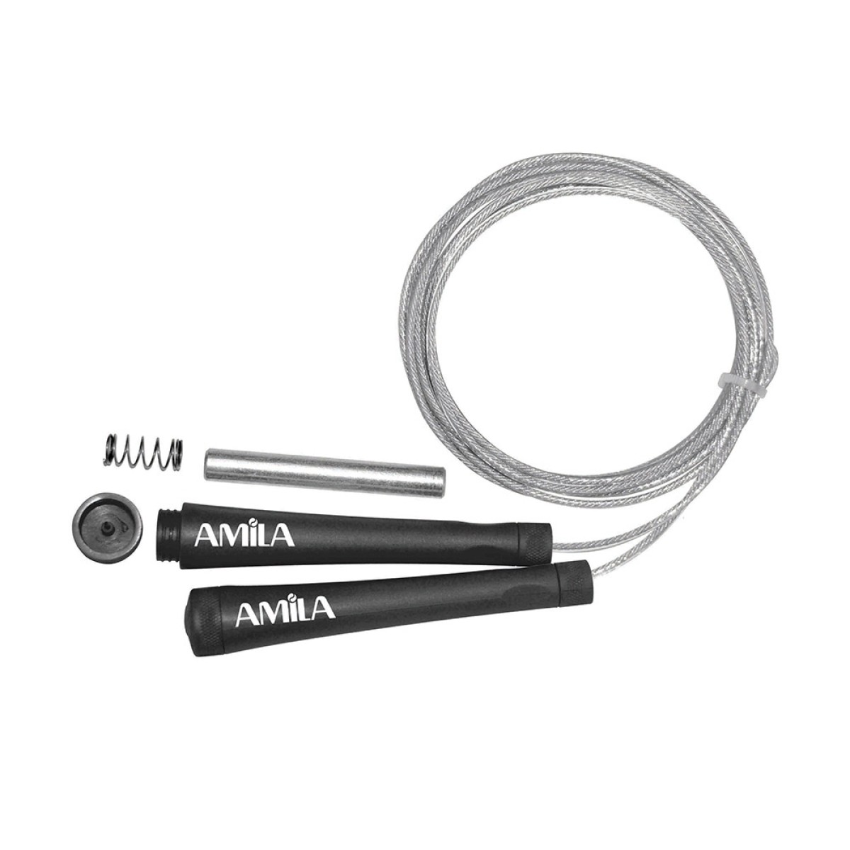 Σχοινάκι με συρματόσχοινο και βαρίδια High-Speed Jump Rope Amila 84575