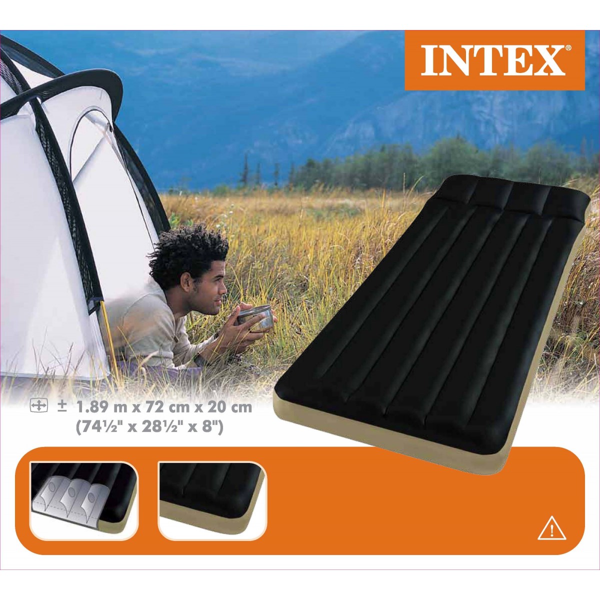 Στρώμα ύπνου μονό Camping Mats INTEX 68798