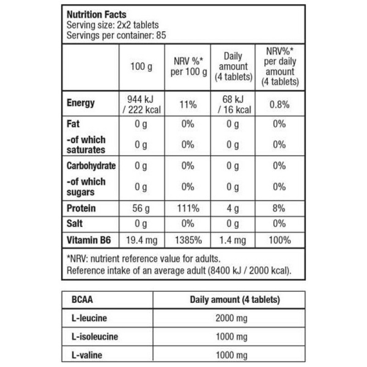 BCAA+B6 200tabs (Biotech Usa)