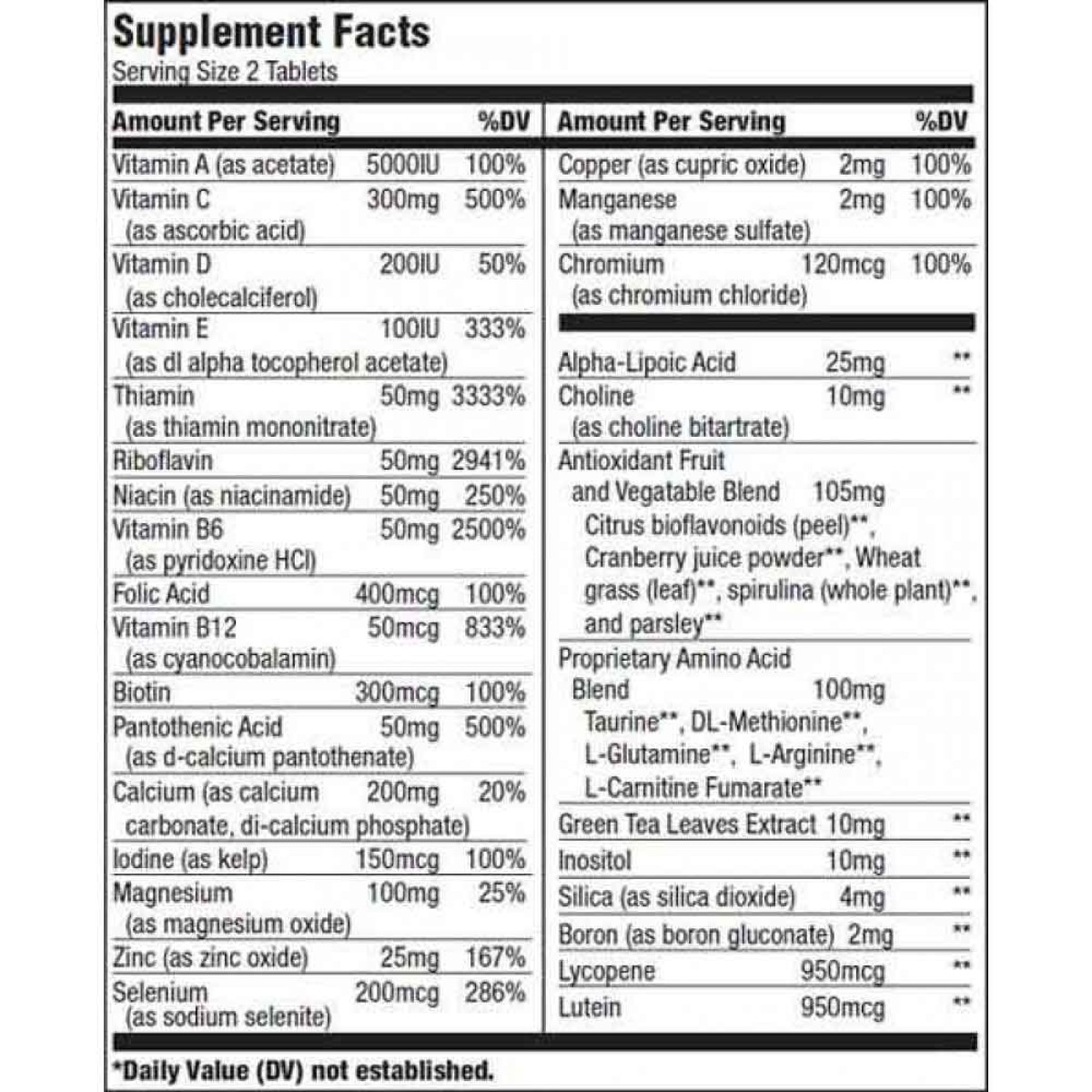 MULTIVITAMIN FOR MEN 60tabs (Biotech Usa)