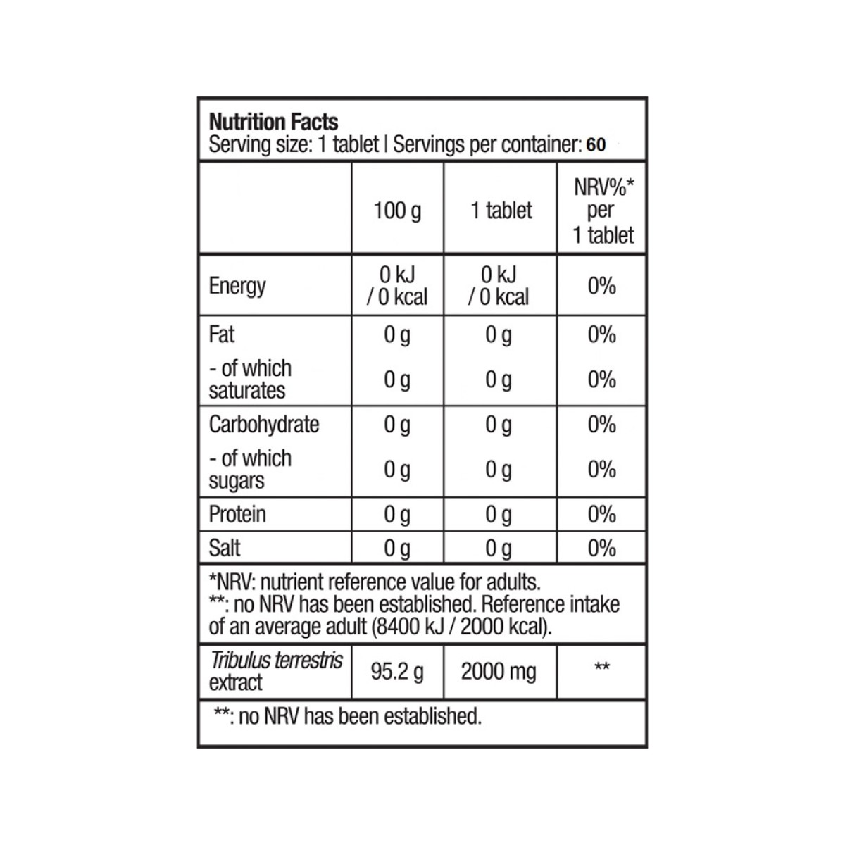 TRIBOOSTER 60tabs (Biotech Usa)