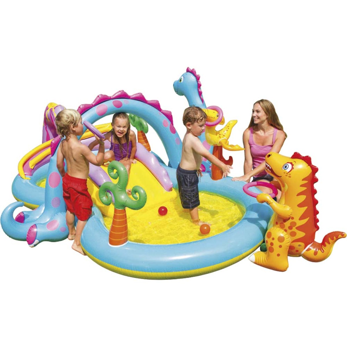 Παιδική πισίνα Dinoland Play Center Intex 57135