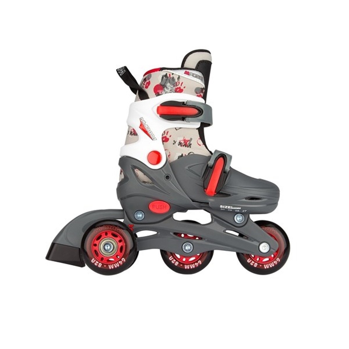 Πατίνια Inline Quads Roller Skate Junior ρυθμιζόμενα Nijdam 52QM