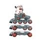 Πατίνια Inline Quads Roller Skate Junior ρυθμιζόμενα Nijdam 52QM