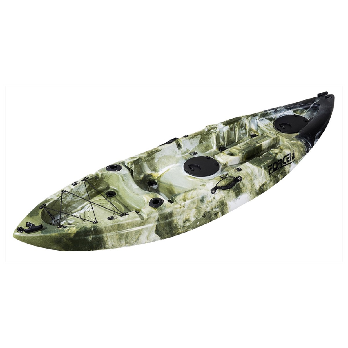 Fishing Kayak FORCE ANDARA SOT Ενός Ατόμου Χακί Παραλλαγής