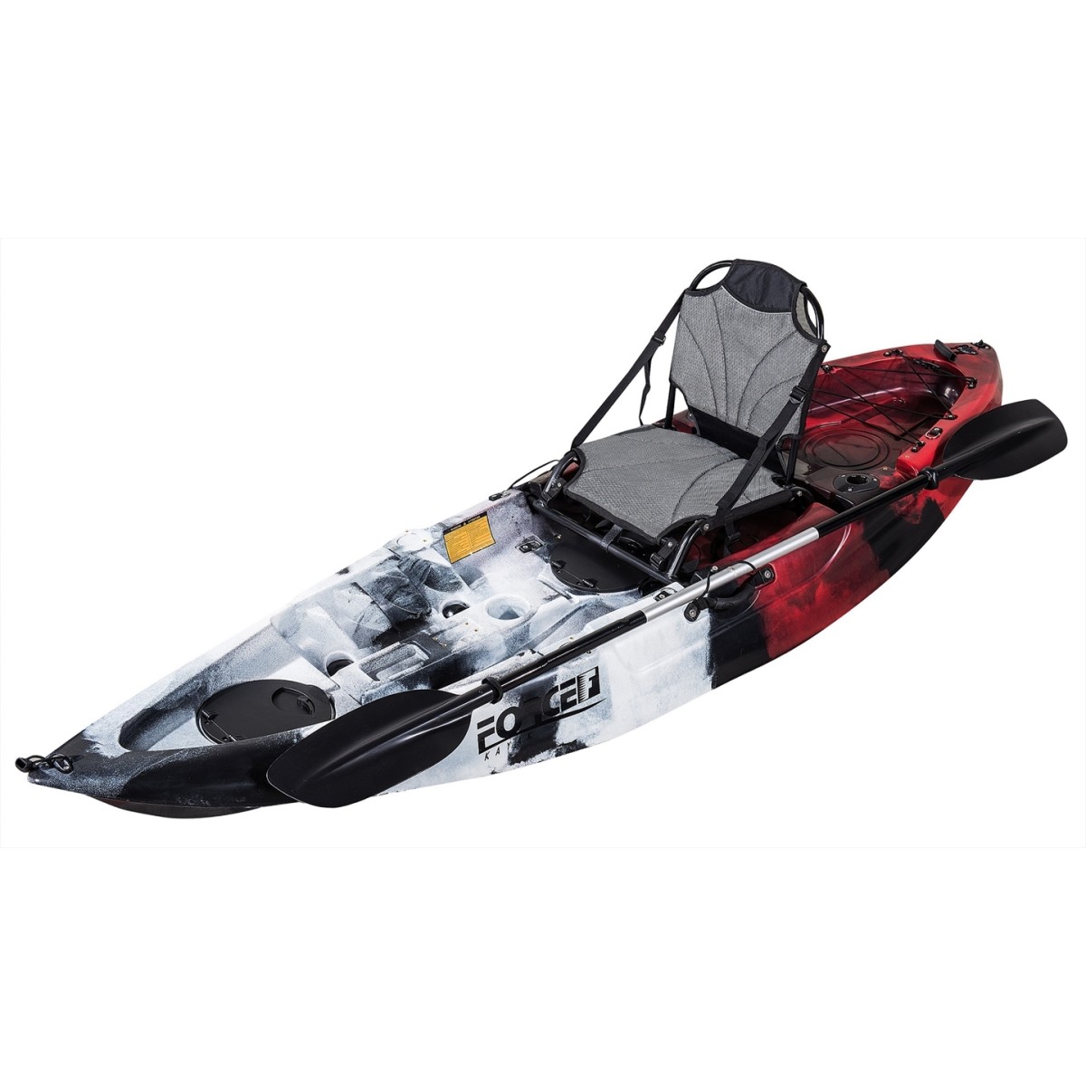 Fishing Kayak FORCE ANDARA SOT FULL Ενός Ατόμου Πράσινο, Κόκκινο ή Χακί