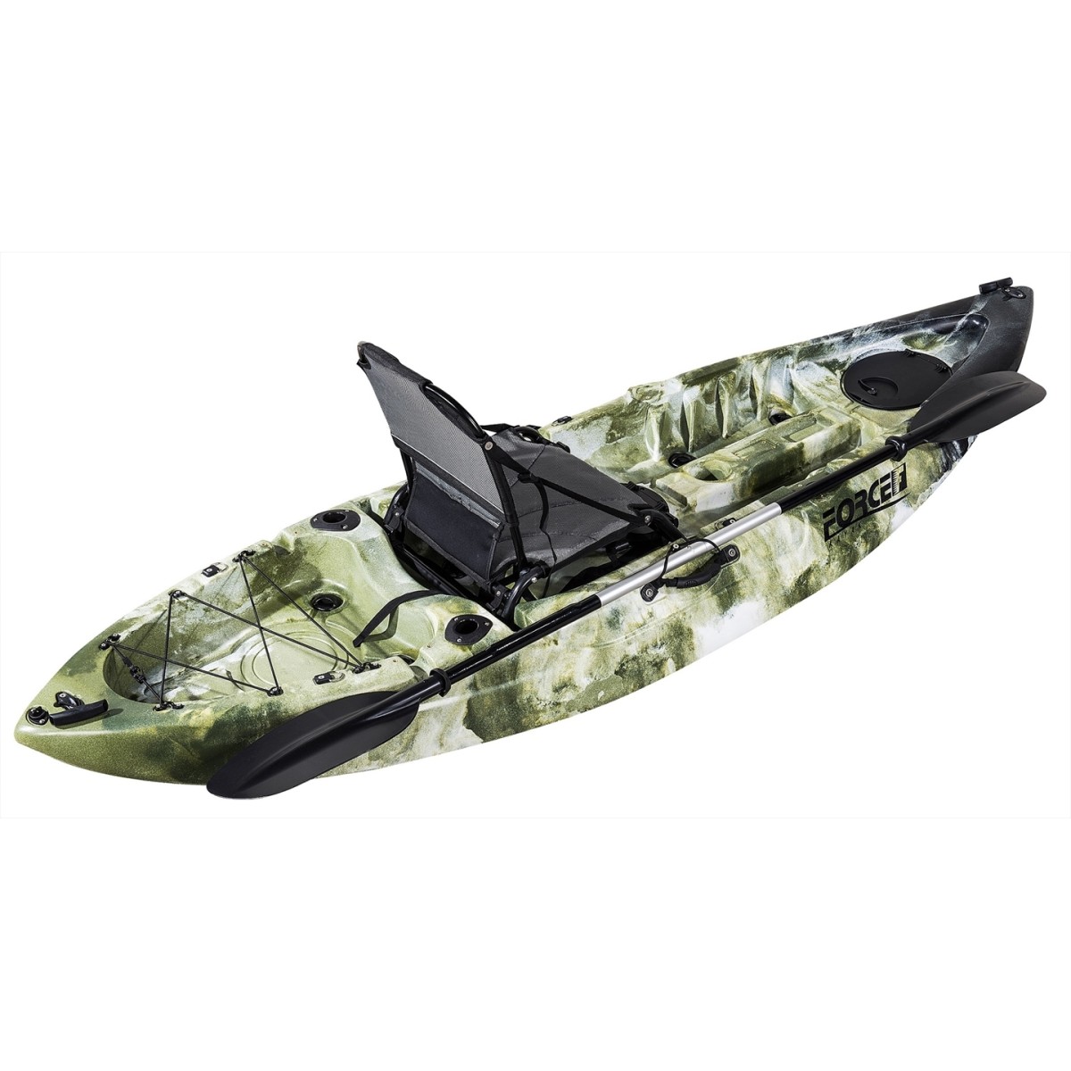 Fishing Kayak FORCE ANDARA SOT FULL Ενός Ατόμου Πράσινο, Κόκκινο ή Χακί