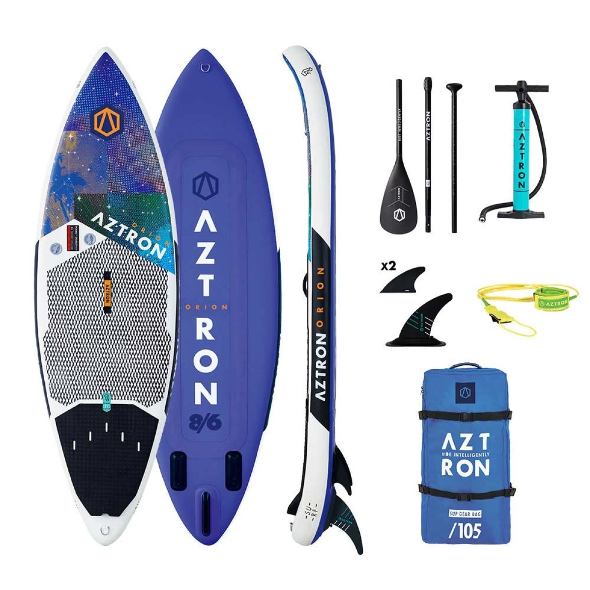 Φουσκωτή σανίδα SUP/SURF Orion 8’6” AS-505D By Aztron®