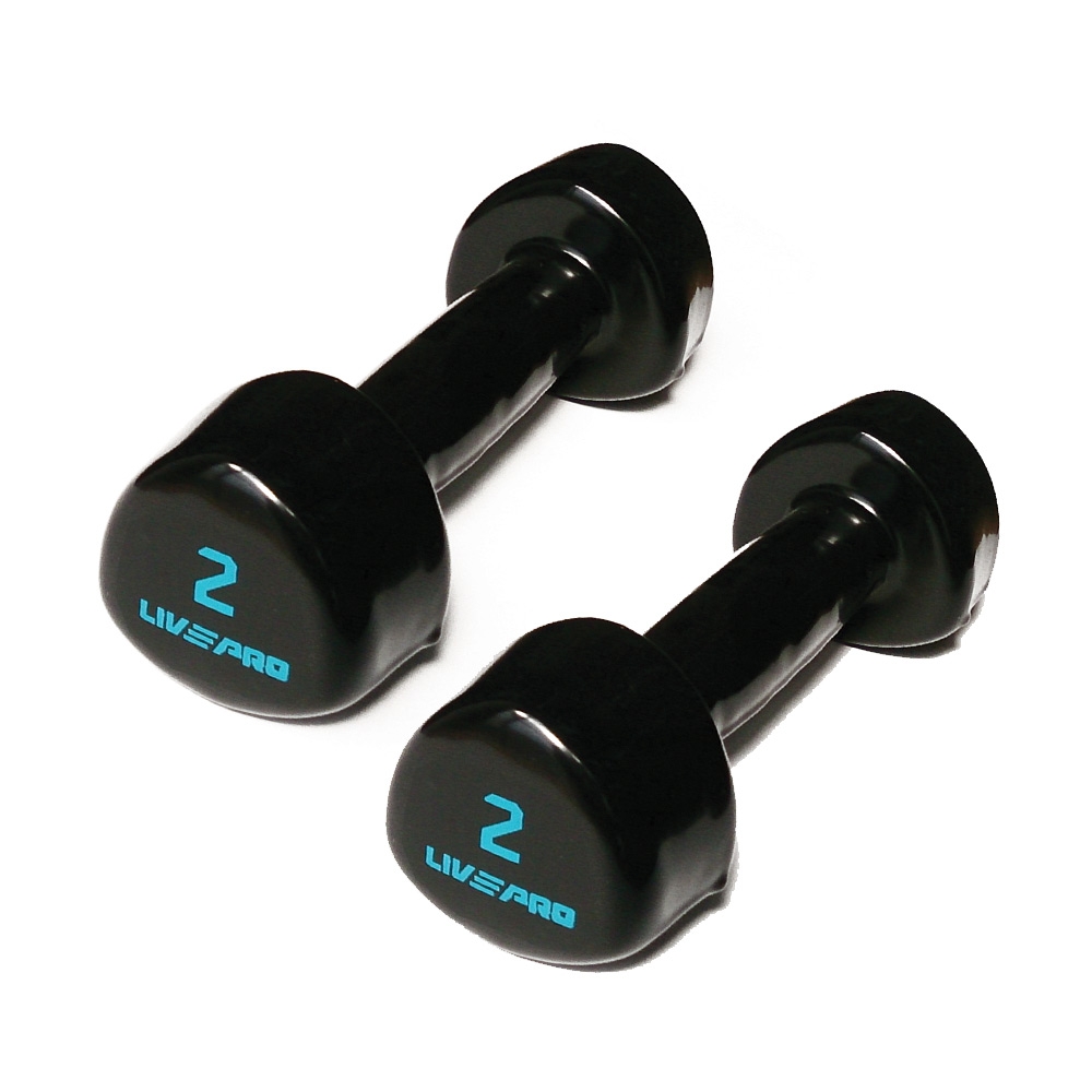 Επαγγελματικοί Αλτήρες Βινύλιου Studio Dumbbell Live Pro 2 kg B-8070-02 (Ζεύγος)