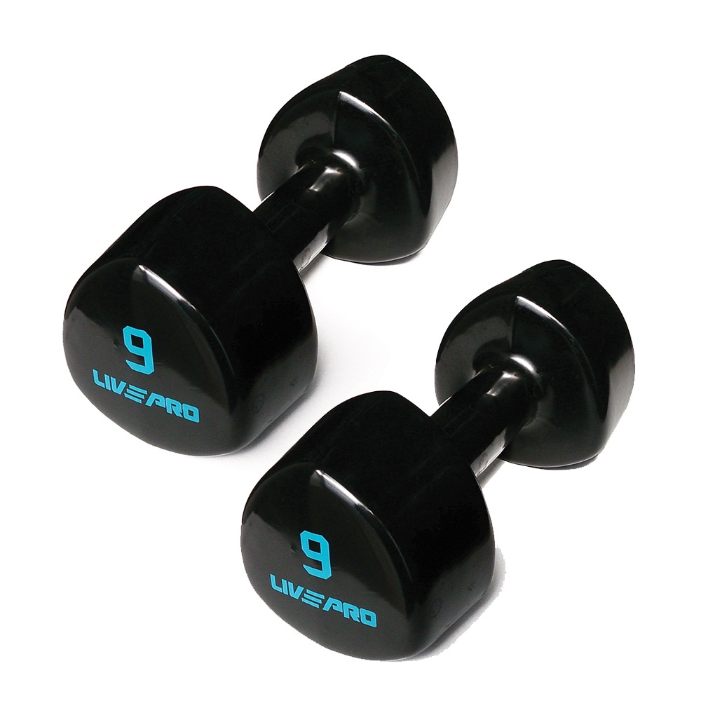 Επαγγελματικοί Αλτήρες Βινύλιου Studio Dumbbell Live Pro 9 kg B-8070-09 (Ζεύγος)