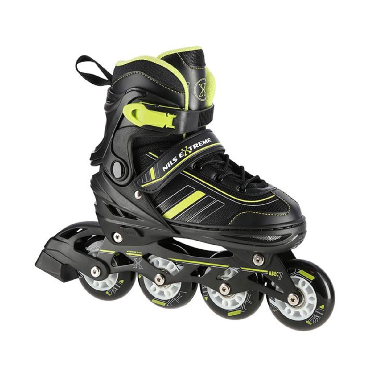 Αυξομειούμενα Rollers 2 σε 1 In-Line & Hockey Skates Small (29-33) Μαύρο/Πράσινο NH18191 Nils Extreme