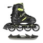 Αυξομειούμενα Rollers 2 σε 1 In-Line & Hockey Skates Small (29-33) Μαύρο/Πράσινο NH18191 Nils Extreme