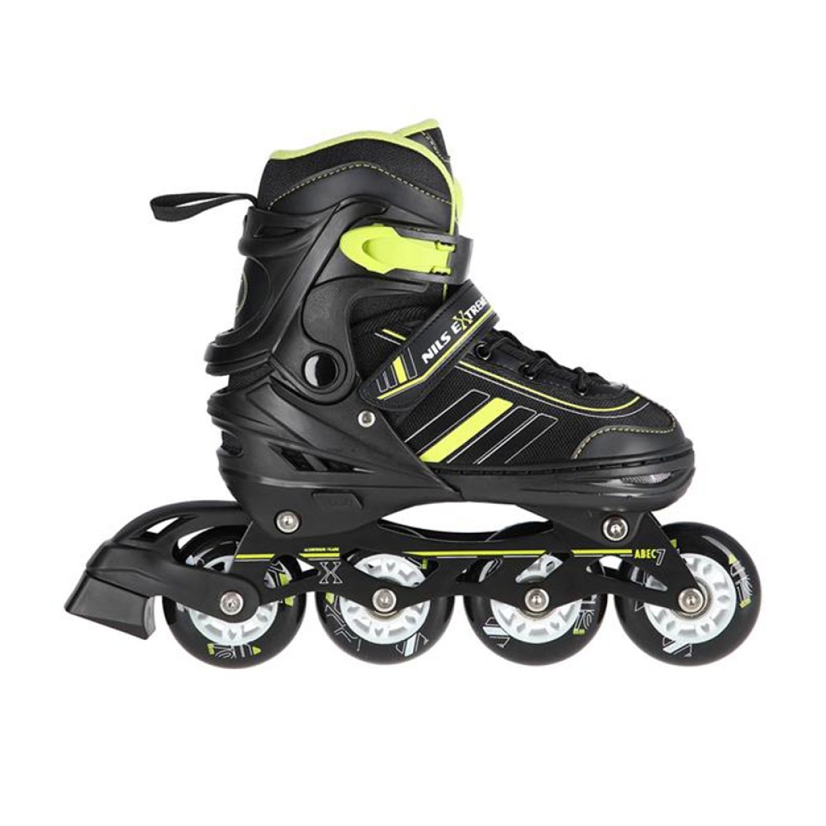 Αυξομειούμενα Rollers 2 σε 1 In-Line & Hockey Skates Medium (34-38) Μαύρο/Πράσινο NH18191 Nils Extreme