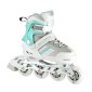 Αυξομειούμενα Rollers 2 σε 1 In-Line & Hockey Skates Small (29-33) Άσπρο/Μπλε NH18191 Nils Extreme