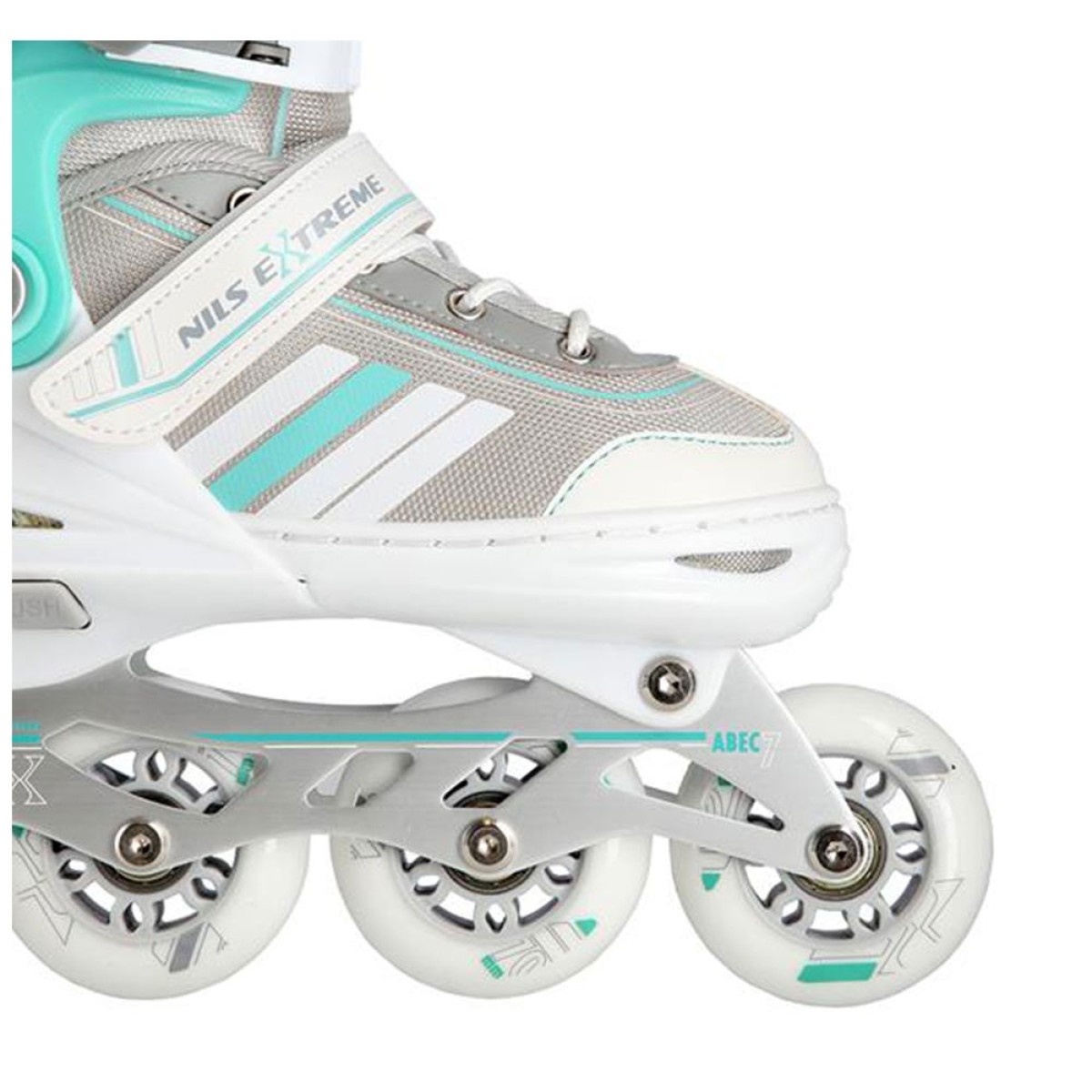 Αυξομειούμενα Rollers 2 σε 1 In-Line & Hockey Skates Medium (34-38) Άσπρο/Μπλε NH18191 Nils Extreme