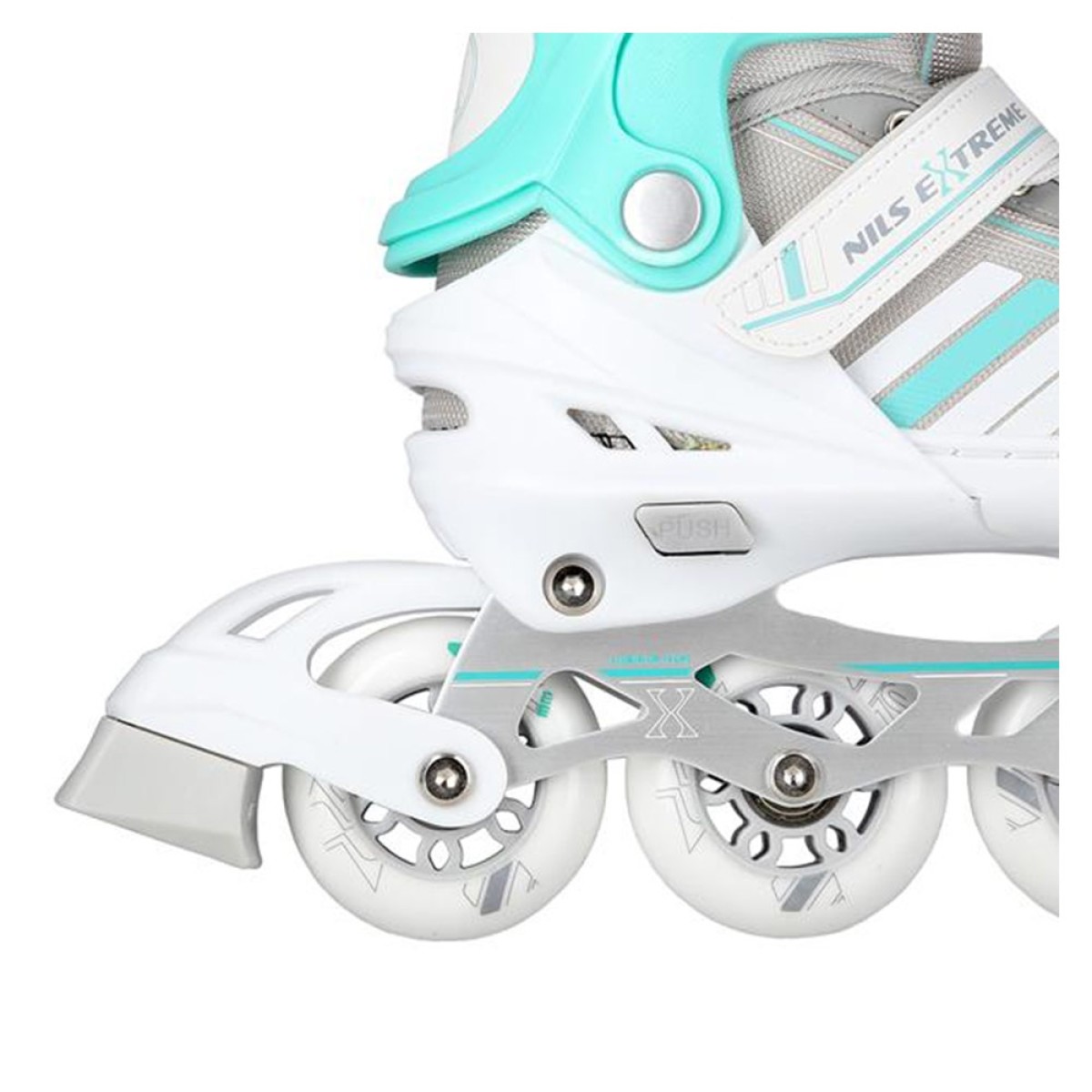 Αυξομειούμενα Rollers 2 σε 1 In-Line & Hockey Skates Medium (34-38) Άσπρο/Μπλε NH18191 Nils Extreme