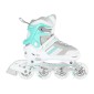 Αυξομειούμενα Rollers 2 σε 1 In-Line & Hockey Skates Large (39-43) Άσπρο/Μπλε NH18191 Nils Extreme