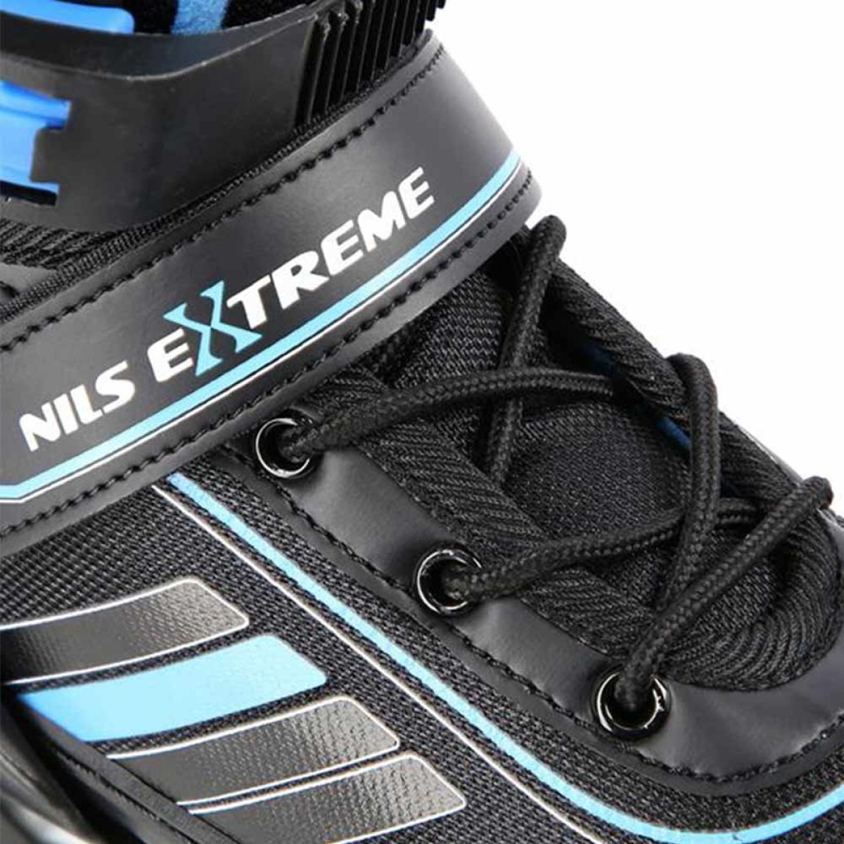 Αυξομειούμενα Rollers 2 σε 1 In-Line & Hockey Skates Medium (34-38) Μαύρο/Μπλε NH18191 Nils Extreme