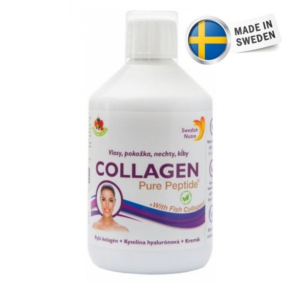 Collagen Pure Peptide 10000mg 500ml Natural Berry Swedish Nutra