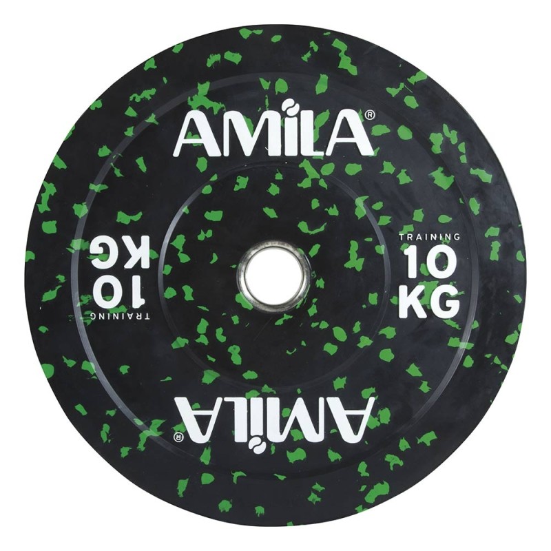 Επαγγελματικοί Δίσκοι Bumper Plate 10 κιλών Splash 84804 AMILA