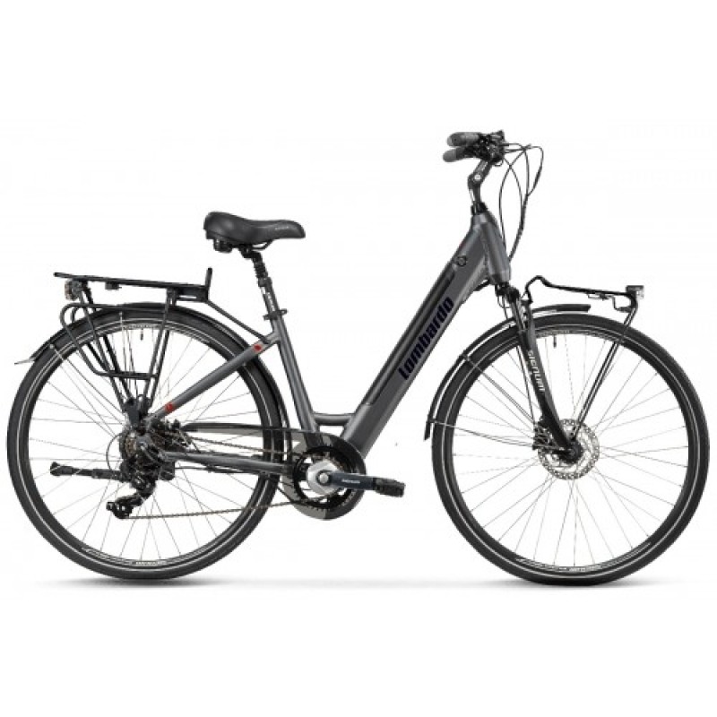 Ηλεκτρικό Ποδήλατο Πόλης Lombardo Trastevere E-Bike 28" Donna Titanium/Grey Matt