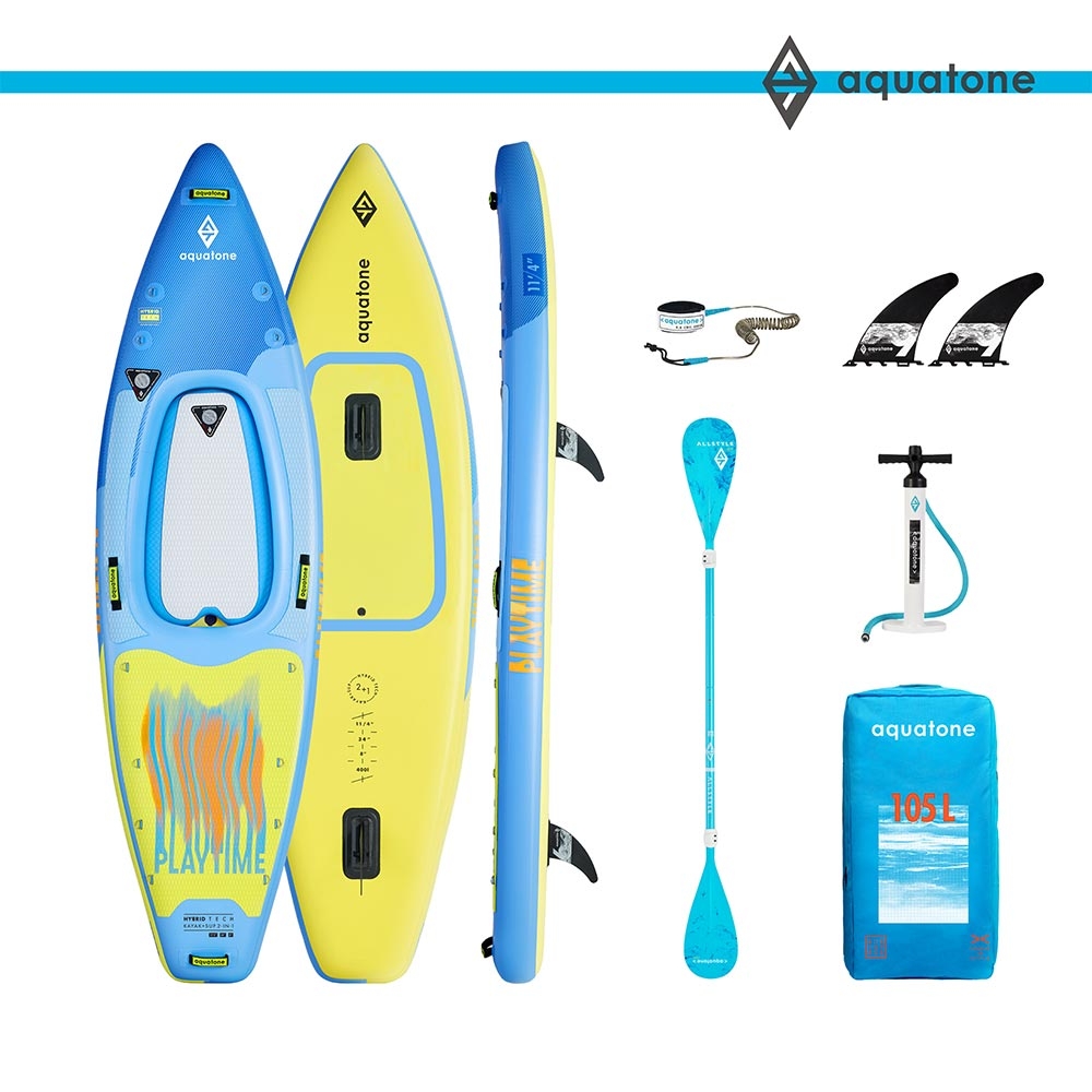 Φουσκωτή Σανίδα HYBRID SUP KAYAK PLAYTIME 11’4″ TS-080 (AQUATONE)