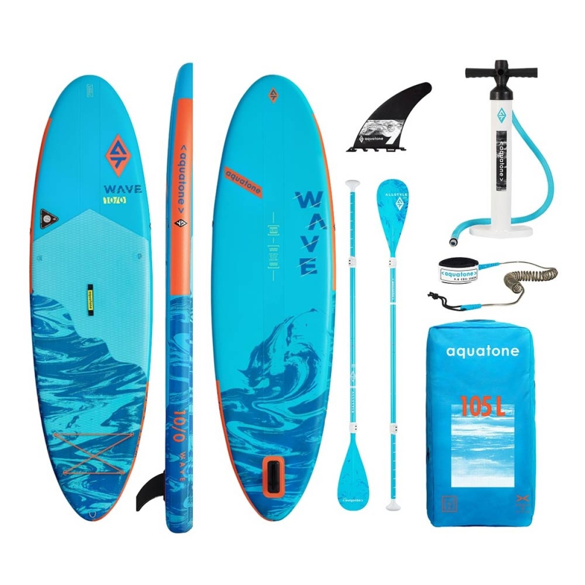 Φουσκωτή Σανίδα SUP WAVE 10’0” ALL – ROUND TS-111 (AQUATONE) New