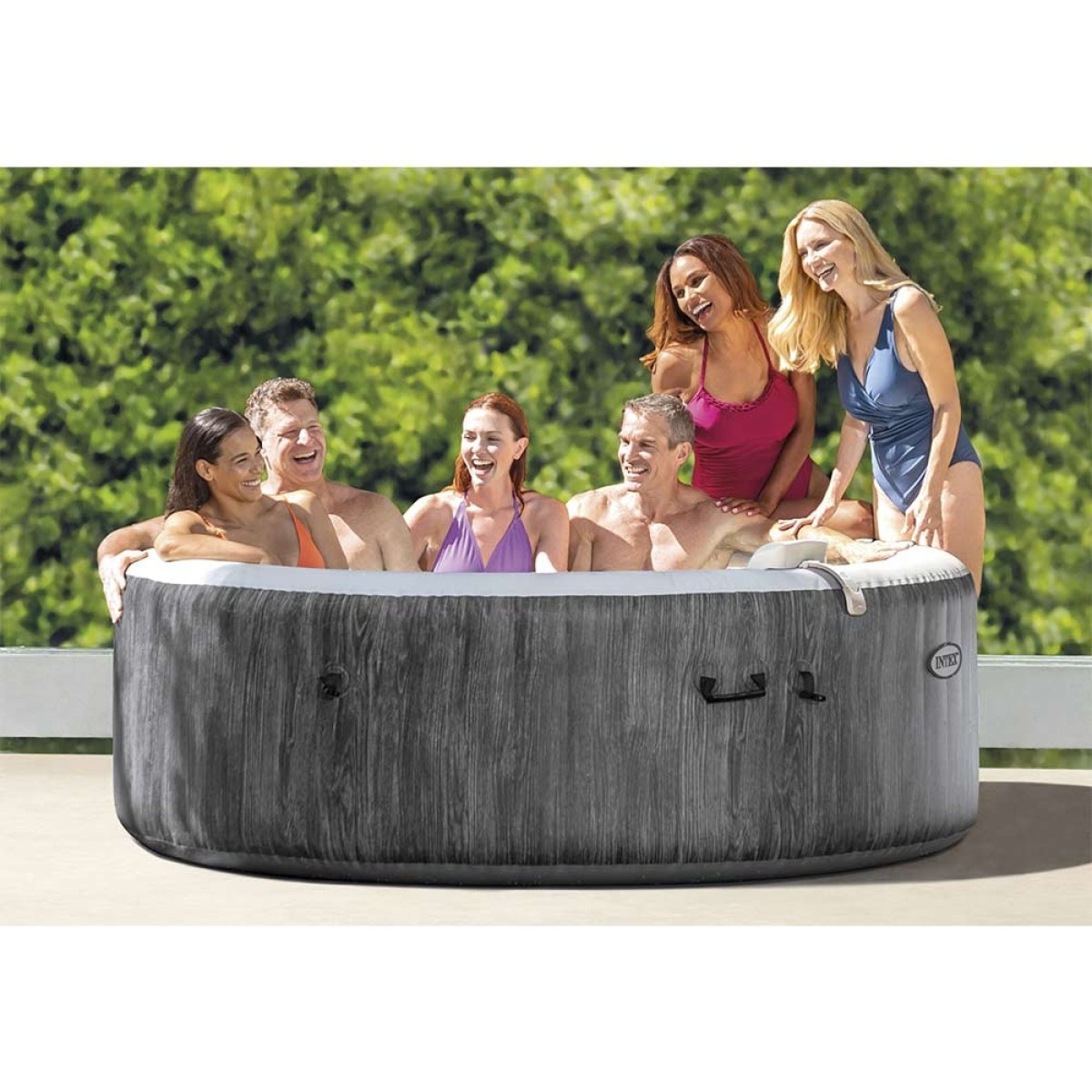 Φουσκωτό Υδρομασάζ Greywood Deluxe Bubble Massage (6 ατόμων) 28442 Intex