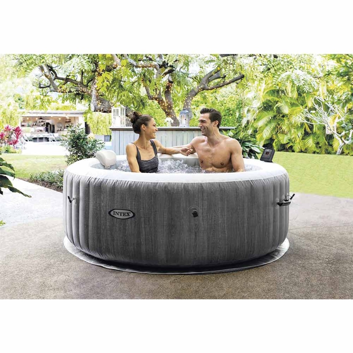 Φουσκωτό Υδρομασάζ Greywood Deluxe Bubble Massage (4 ατόμων) 28440 Intex