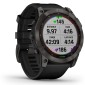 GARMIN Fenix 7X Sapphire Solar Titanium Carbon Gray DLC with Black GA-010-02541-11