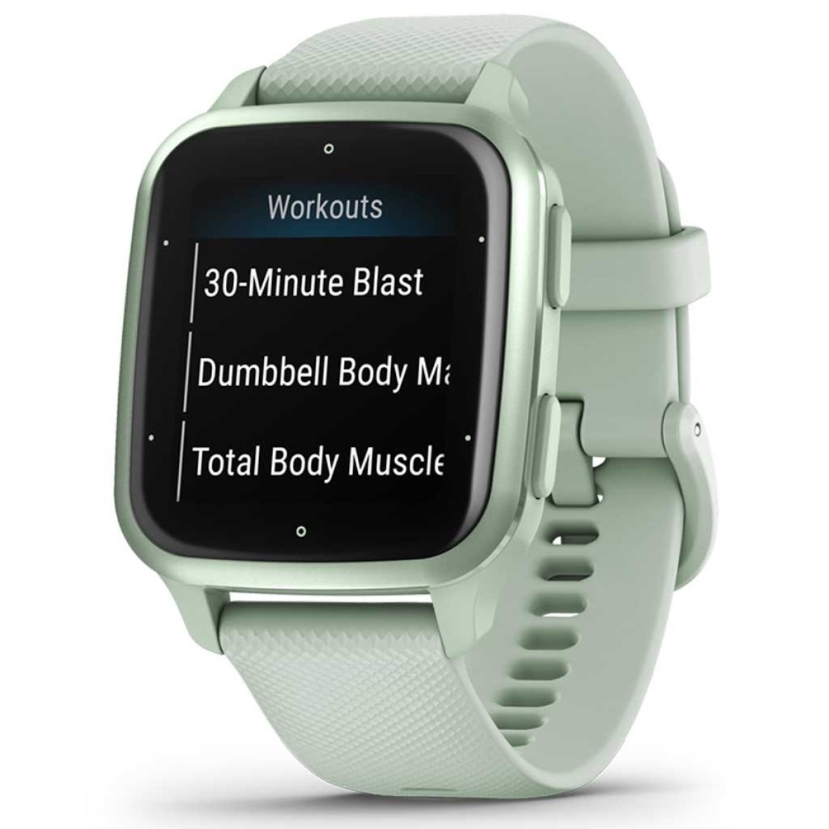 GARMIN Venu Sq 2 Metallic Mint Bezel with Cool Mint Case and Silicone Band GA-010-02701-12