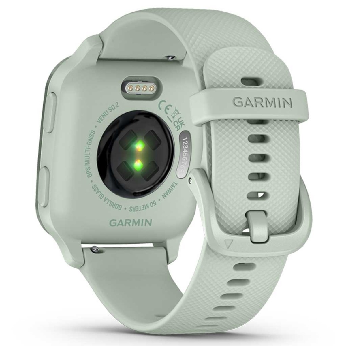 GARMIN Venu Sq 2 Metallic Mint Bezel with Cool Mint Case and Silicone Band GA-010-02701-12