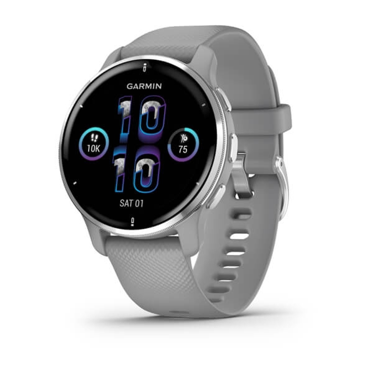 GARMIN Venu 2 Plus Powder Gray with Silver Bezel GA-010-02496-10