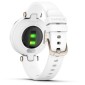 GARMIN Lily Sport Cream Gold Bezel with White Case and Silicone Band GA-010-02384-10