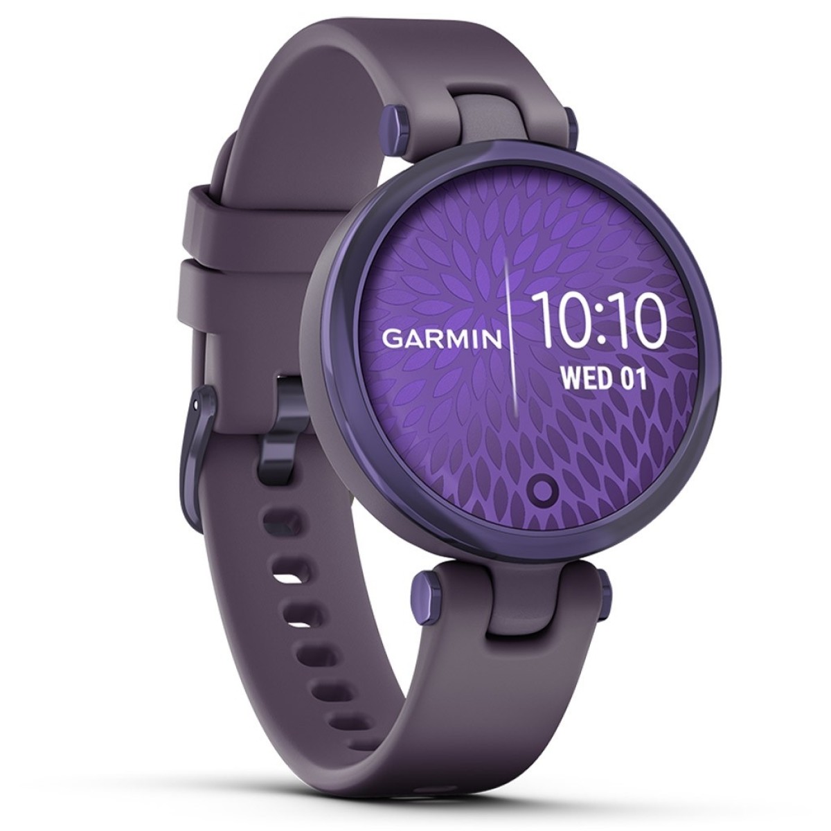 GARMIN Lily Sport Midnight Orchid Bezel with Deep Orchid Case and Silicone Band GA-010-02384-12