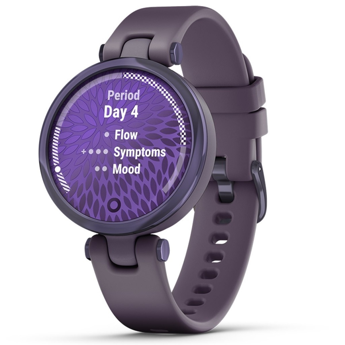 GARMIN Lily Sport Midnight Orchid Bezel with Deep Orchid Case and Silicone Band GA-010-02384-12