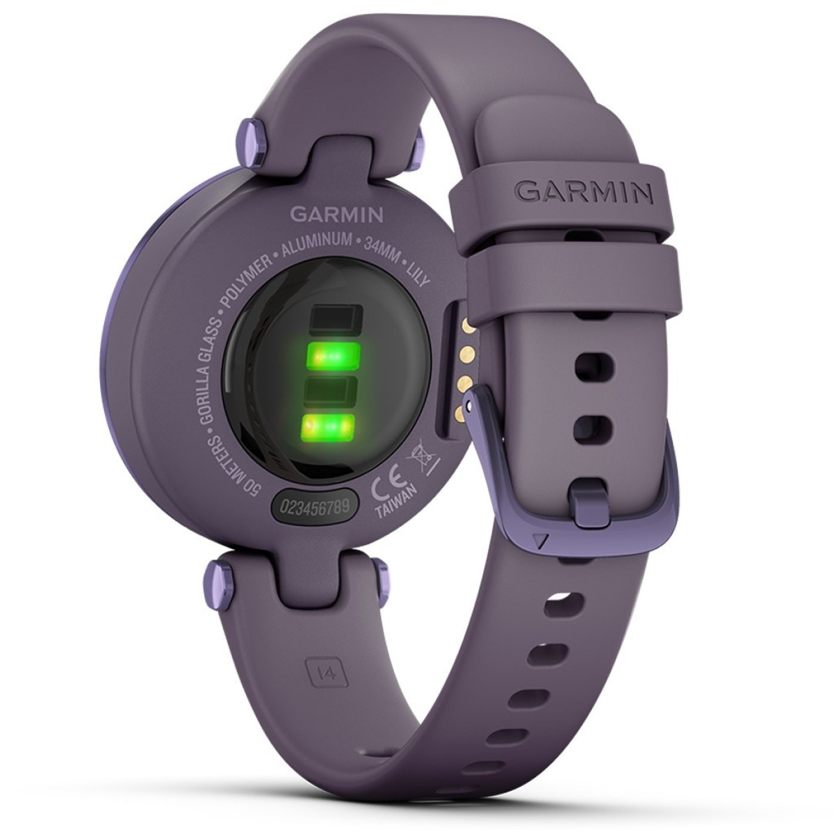 GARMIN Lily Sport Midnight Orchid Bezel with Deep Orchid Case and Silicone Band GA-010-02384-12