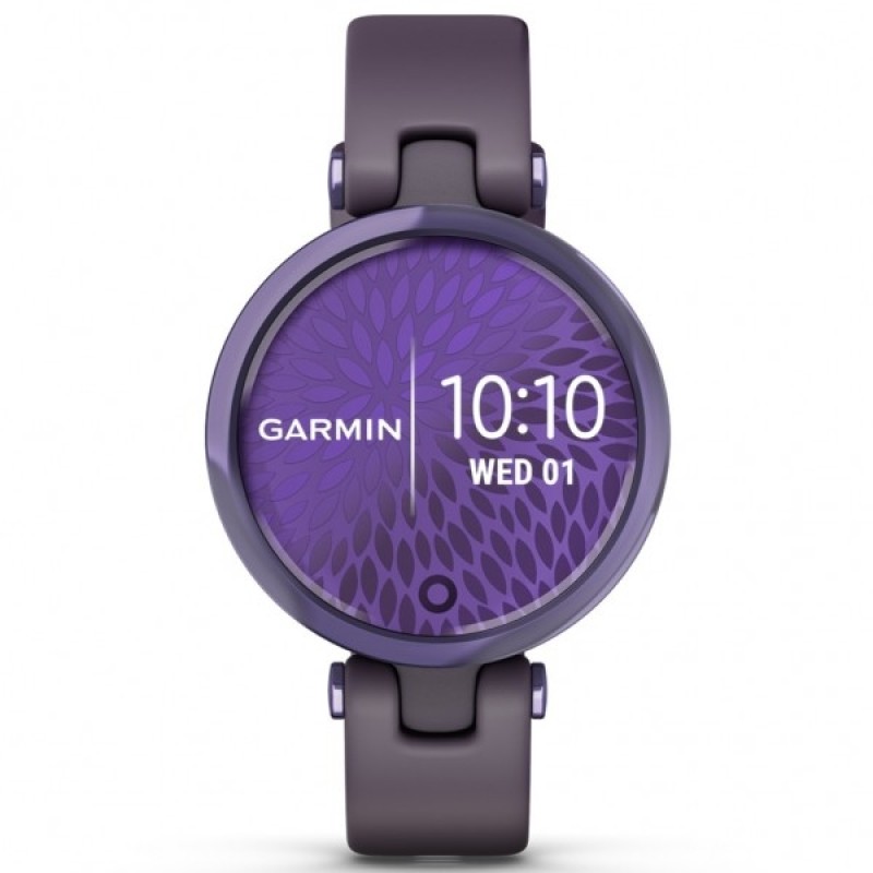 GARMIN Lily Sport Midnight Orchid Bezel with Deep Orchid Case and Silicone Band GA-010-02384-12