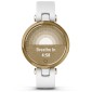 GARMIN Lily Classic Gold Bezel with White Case and Italian Leather Band GA-010-02384-B3