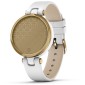 GARMIN Lily Classic Gold Bezel with White Case and Italian Leather Band GA-010-02384-B3