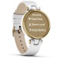 GARMIN Lily Classic Gold Bezel with White Case and Italian Leather Band GA-010-02384-B3