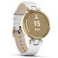 GARMIN Lily Classic Gold Bezel with White Case and Italian Leather Band GA-010-02384-B3