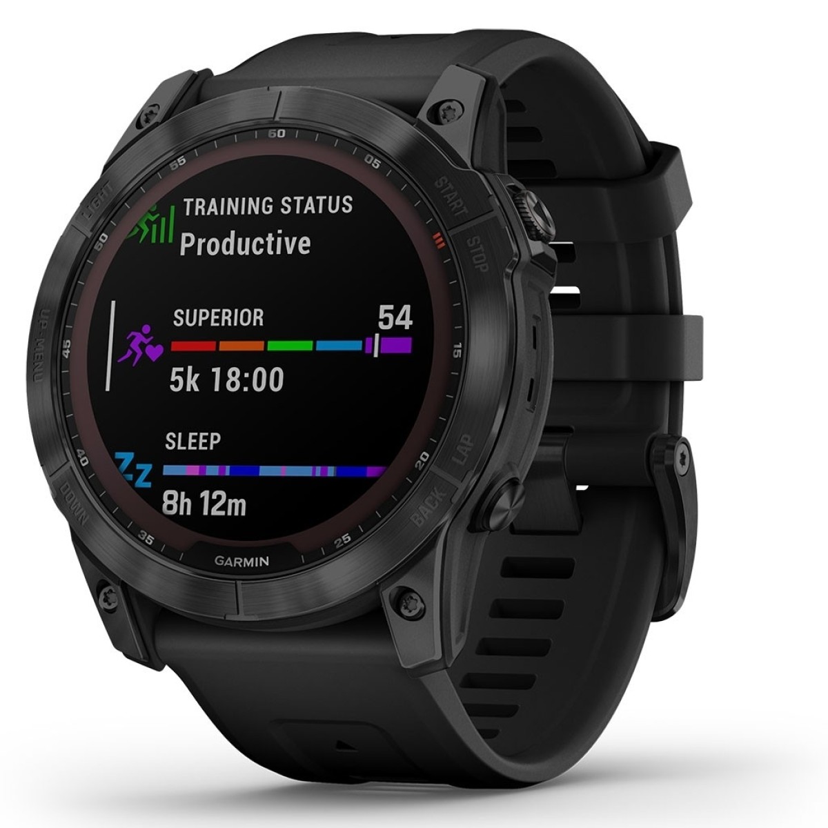 GARMIN Fenix 7X Sapphire Solar Titanium Black DLC with Black GA-010-02541-23