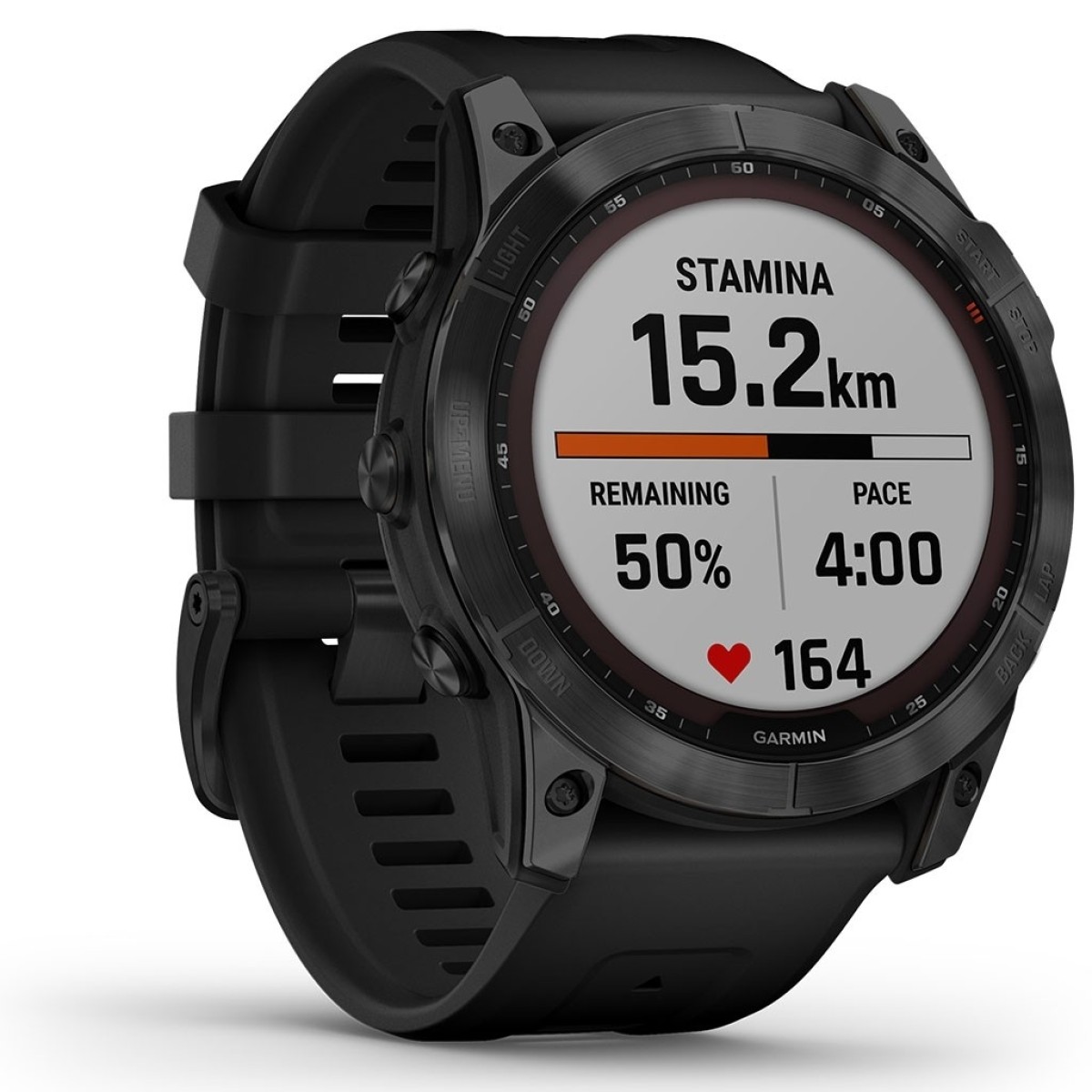 GARMIN Fenix 7X Sapphire Solar Titanium Black DLC with Black GA-010-02541-23