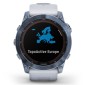 GARMIN Fenix 7X Sapphire Solar Titanium Mineral Blue DLC with Whitestone GA-010-02541-15