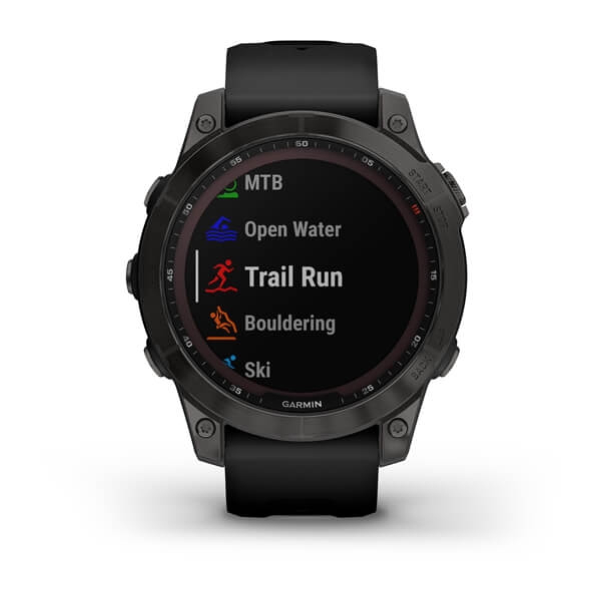 GARMIN Fenix 7 Sapphire Solar Titanium Black DLC with Black GA-010-02540-35