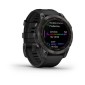 GARMIN Fenix 7 Sapphire Solar Titanium Black DLC with Black GA-010-02540-35