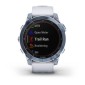 GARMIN Fenix 7 Sapphire Solar Titanium Mineral Blue DLC with Whitestone GA-010-02540-25