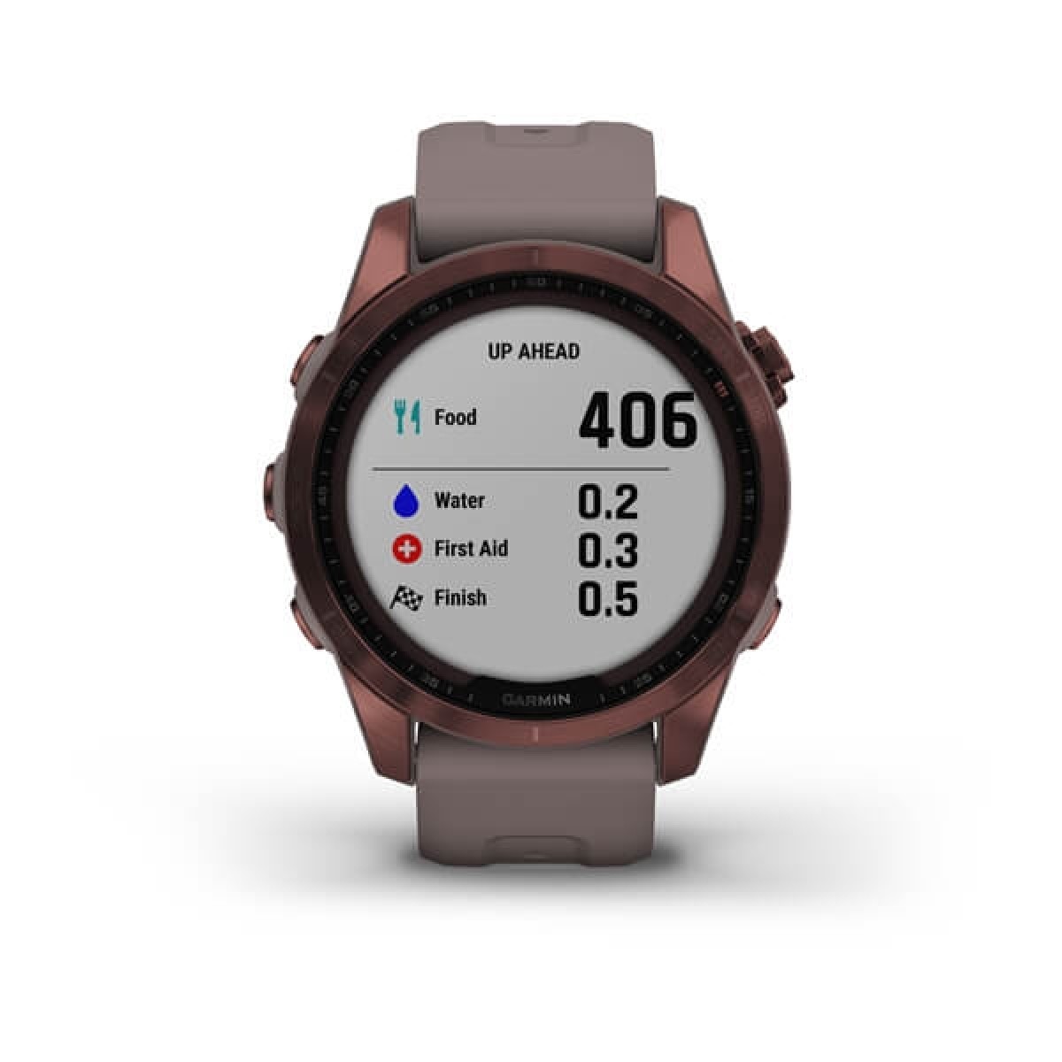 GARMIN Fenix 7S Sapphire Solar Titanium Dark Bronze with Shale Gray GA-010-02539-29