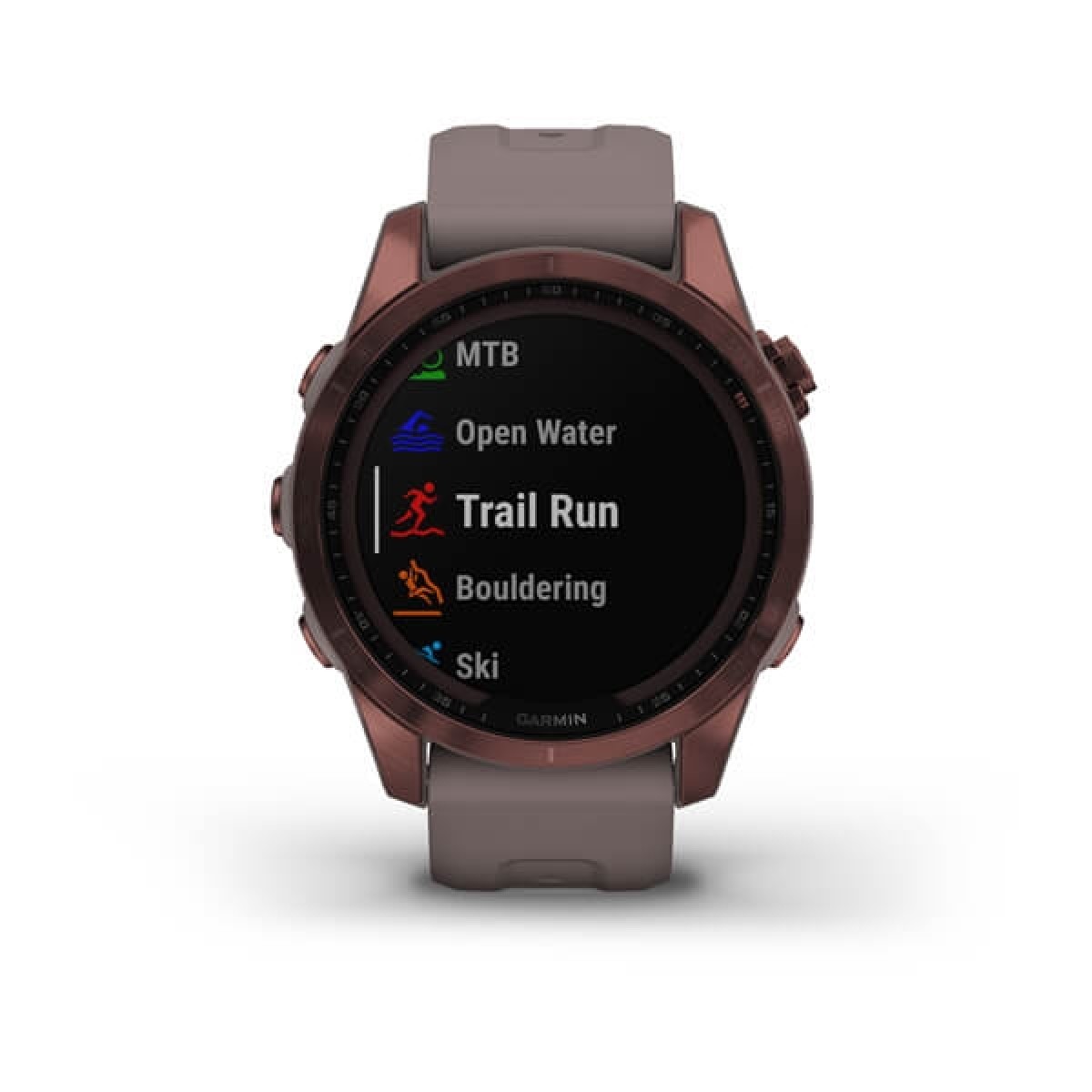 GARMIN Fenix 7S Sapphire Solar Titanium Dark Bronze with Shale Gray GA-010-02539-29